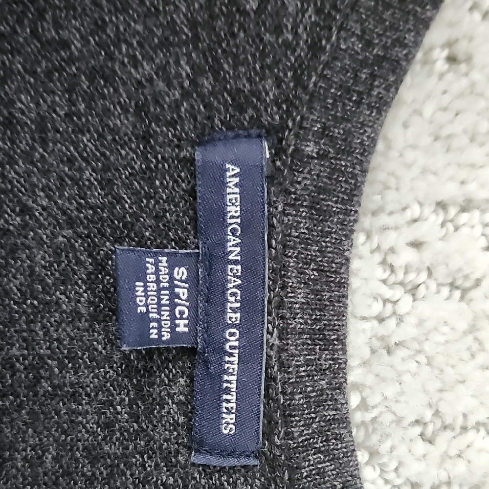American Eagle Outfitters Men's Charcoal Sweater